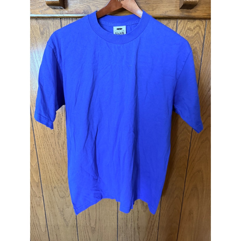 Pro Club Heavy Weight Royal Blue Short Sleeve Crew Neck T-Shirt Mens Large L